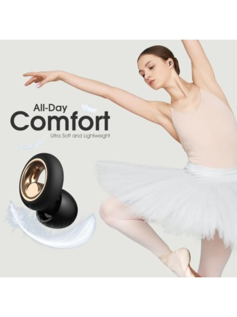 Silicone Ear Plugs for Sleeping & Noise Reduction, Reusable Snoring & Concert - Picture 4 of 6